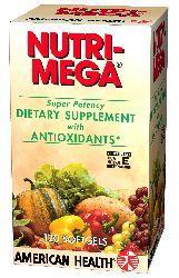 Nutri Mega Super Potency 120 softgels from AMERICAN HEALTH