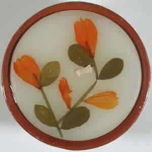 Flower Candle Vanilla Medium Round 2 1/2 from AUROSHIKHA CANDLES & INCENSE