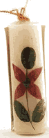 Flower Candle Vanilla Cylindrical 2 cm from AUROSHIKHA CANDLES & INCENSE