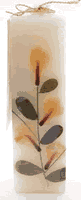 Flower Candle Ylang Ylang Square 1 1/2 from AUROSHIKHA CANDLES & INCENSE