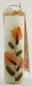 Flower Candle Tuberose Square 1 1/2 from AUROSHIKHA CANDLES & INCENSE