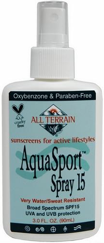 Aquasport spf15 sunscreen spray