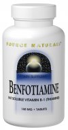 SOURCE NATURALS: BENFOTIAMINE 150MG 30 30 BNS