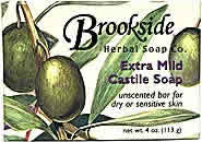 Extra Mild Castile 4 oz from BROOKSIDE HERBAL SOAPS