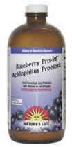 Blueberry Pro-96 Acidophilus 16oz from Natures Life