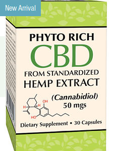 Smart Organics: Phyto Rich CBD Hemp Extract 50 mg 30 CAP