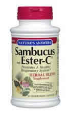 Sambucus & Ester-C 60 vegicaps from NATURE'S ANSWER