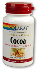 Cocoa Extract 400mg 30 Vcaps from Solaray
