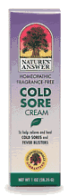 Cold Sore Cream 1 fl oz from NATURE'S ANSWER