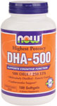 DHA 500mg 180 Softgels from NOW