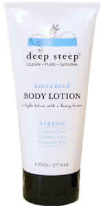 Deep steep - Unscented body lotion 6 oz