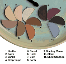 FlowerColor Eyeshadow Indigo Blue (1/2 pan) .05 oz from ECCO BELLA