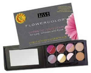FlowerColor Elite Collection Lips/Cheeks/Eyes 12 Shades 1 compact from ECCO BELLA