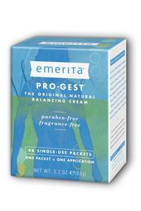 Pro-Gest Cream Single Use Packets Paraben Free 48 pkts from EMERITA
