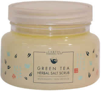 Green Tea Herbal Salt Scrub 23 oz from EARTH THERAPEUTICS