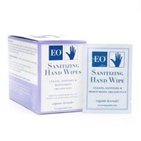 Eo products - Sanitizing hand wipes unscented 24 towlettes