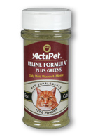 Actipet - Feline formula plus green 122 Grams