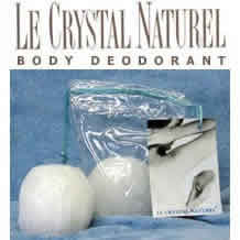 Le Crystal Naturel Deodorant Crystal Rock 6-9 oz from CRYSTAL BODY DEODORANT (French Transit)