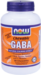 NOW: GABA Orange Flavor Chewable - 90 Chewables 90 Chewables