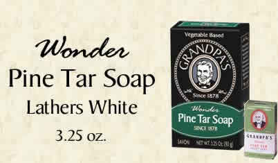 GRANDPA'S BRANDS: Pine Tar Soap Medium Size 3.25 oz