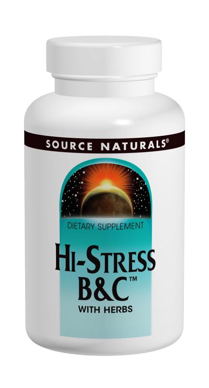 SOURCE NATURALS: Hi-Stress B&C With  herbs 60 tabs