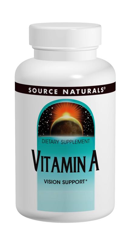 SOURCE NATURALS: Vitamin A  Palmitate 10,000 IU 100 tabs