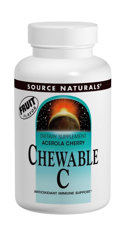 SOURCE NATURALS: Acerola Chewable C 120 mg 100 tabs