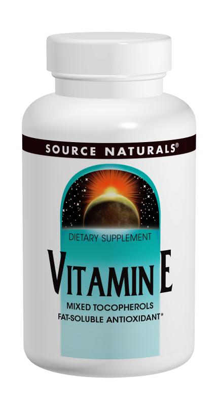 SOURCE NATURALS: Vitamin E d-alpha Tocopherol 400 IU softgels 50 SG