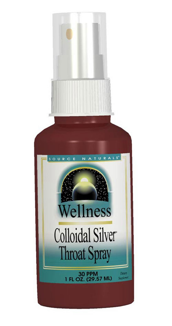SOURCE NATURALS: Wellness Colloidal Silver Throat Spray 30 ppm 2 fl oz