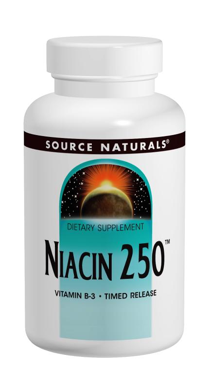 SOURCE NATURALS: Niacin 250 100 tabs