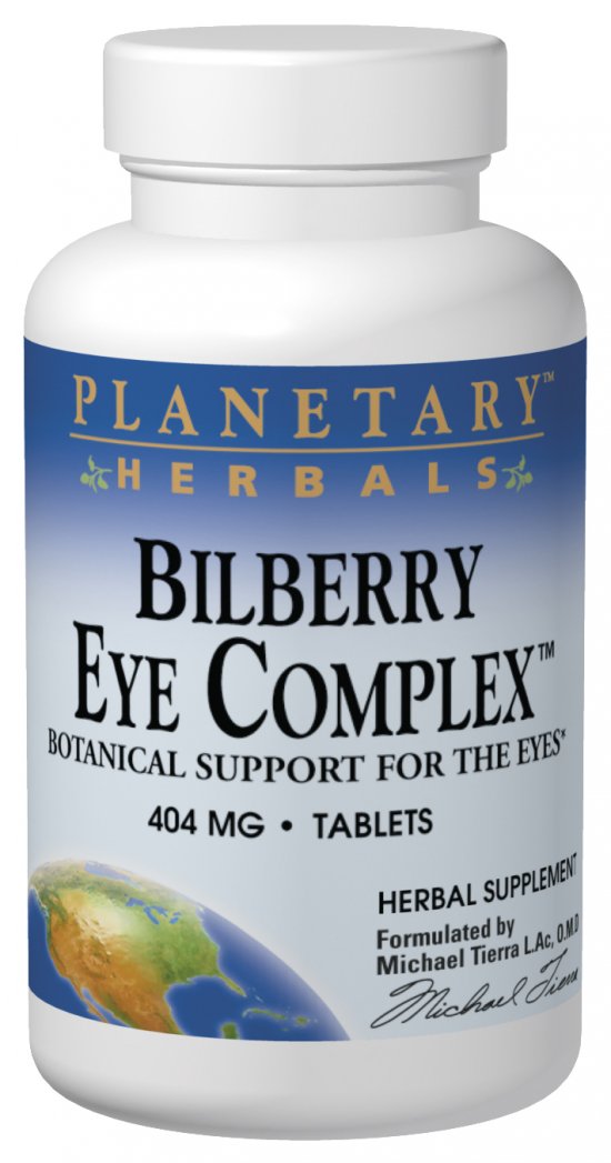 PLANETARY HERBALS: Bilberry Eye Complex 30 tabs