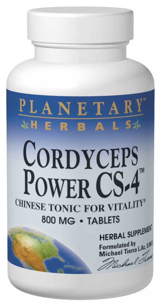 PLANETARY HERBALS: Cordyceps Power CS-4 60 tabs