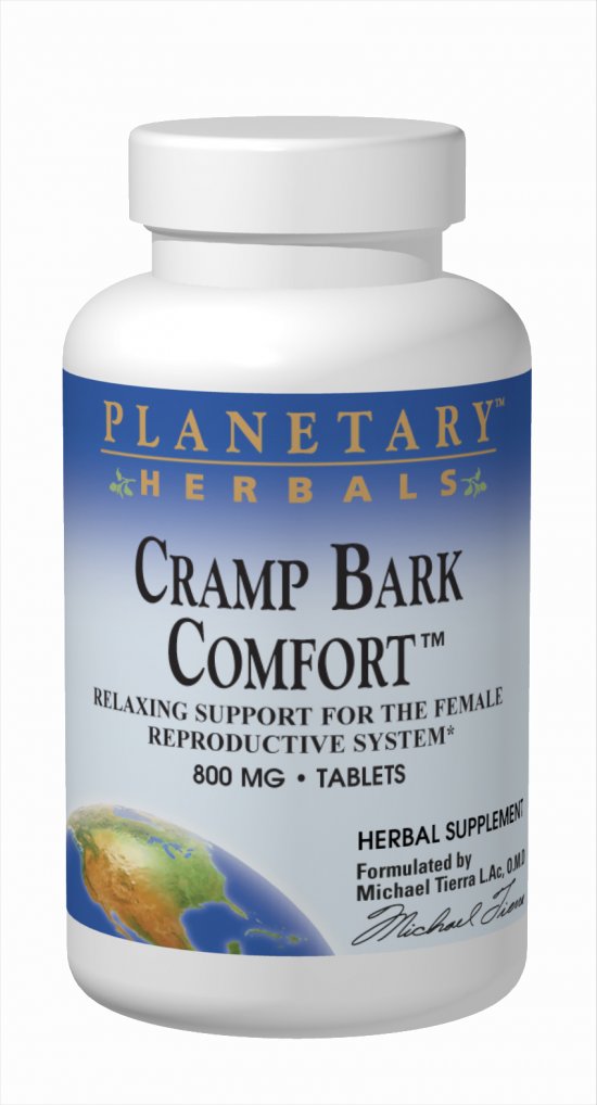 PLANETARY HERBALS: Cramp Bark Comfort 60 tabs