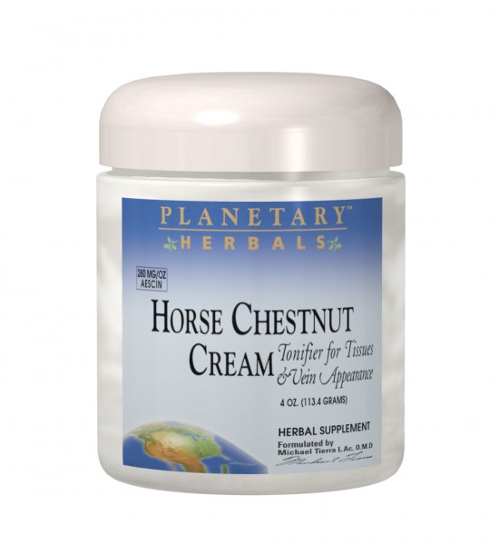 PLANETARY HERBALS: Horse Chestnut Cream 2 oz