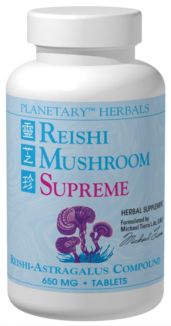 PLANETARY HERBALS: Reishi Mushroom Supreme 650 mg 50 tabs