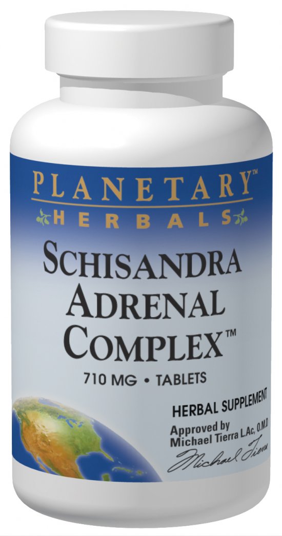 PLANETARY HERBALS: Schizandra Adrenal Complex 60 tabs