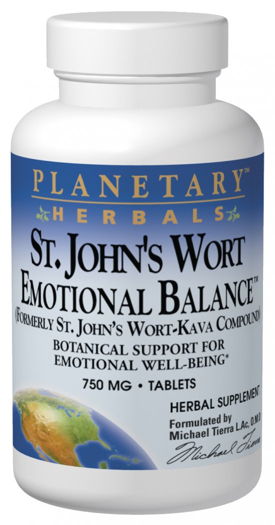 PLANETARY HERBALS: St. John's Wort Emotional Balance 60 tabs
