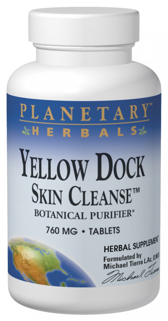 PLANETARY HERBALS: Yellow Dock Skin Cleanse 60 tabs