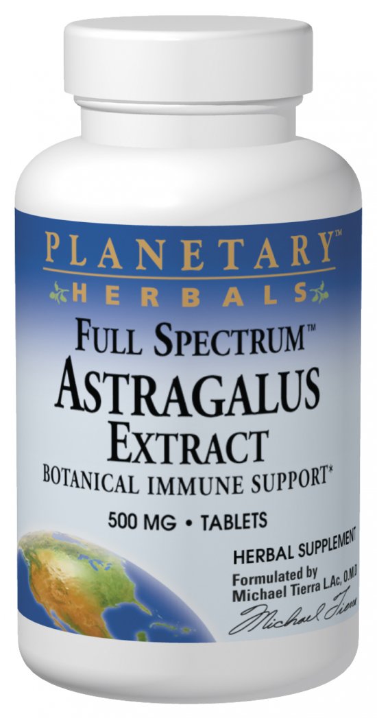 PLANETARY HERBALS: Full Spectrum Astragalus Extract 60 tabs
