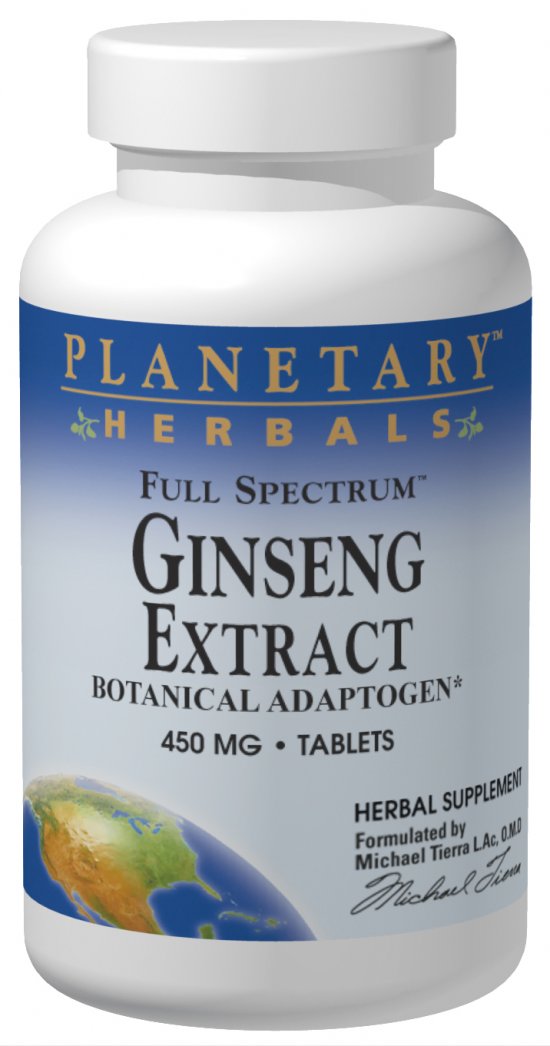 PLANETARY HERBALS: Full Spectrum Ginseng Extract 45 tabs