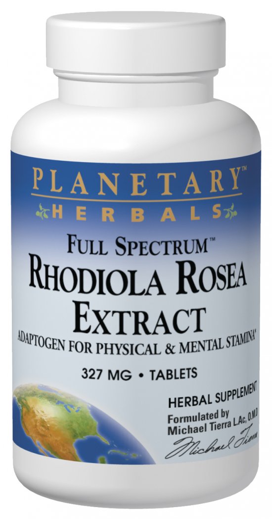 PLANETARY HERBALS: Full Spectrum Rhodiola Rosea Extract 30 tabs