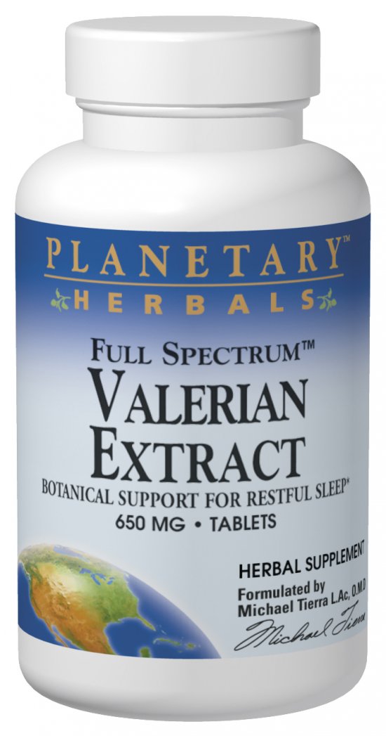 PLANETARY HERBALS: Full Spectrum Valerian Extract 60 tabs