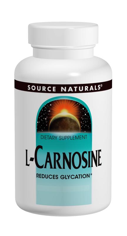 SOURCE NATURALS: L-Carnosine 500 mg 30 tabs