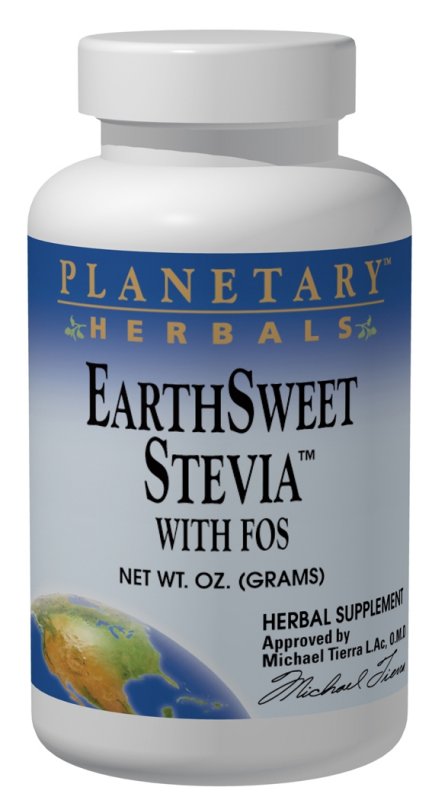PLANETARY HERBALS: Stevia Sweetleaf With FOS Powder 2 oz