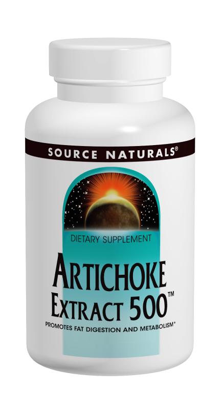 SOURCE NATURALS: Artichoke Extract 500MG 180 tabs