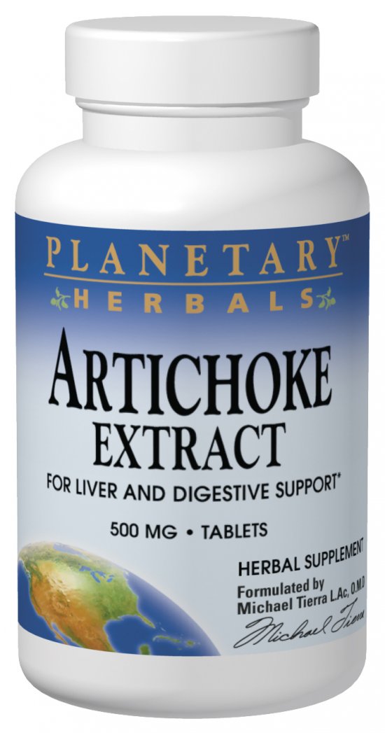 PLANETARY HERBALS: Artichoke Extract 500mg 60 tabs