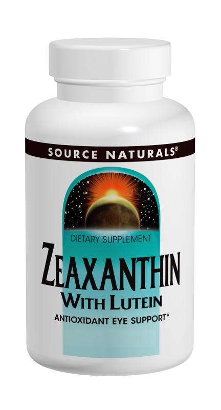 SOURCE NATURALS: Zeaxanthin with Lutein 10mg 30 Caps