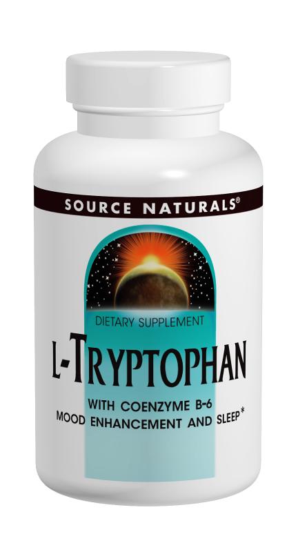 SOURCE NATURALS: L-Tryptophan With B-6 120 Tabs