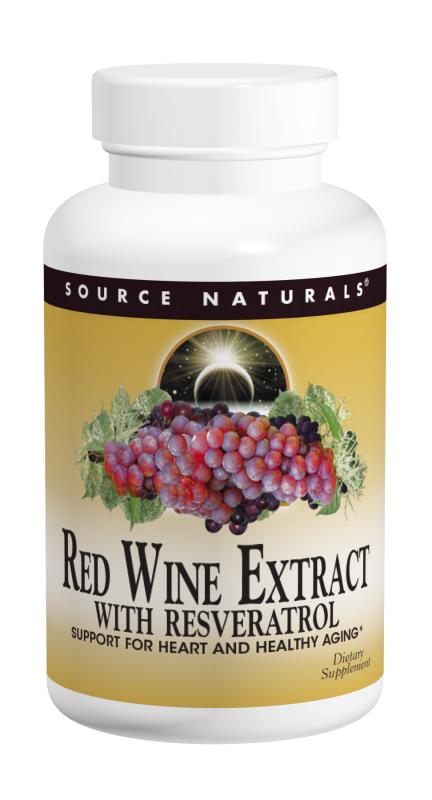SOURCE NATURALS: Red Wine Extract with Resveratrol 30 tabs