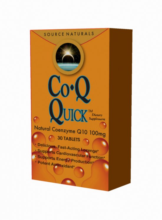 SOURCE NATURALS: CoQ Quick 100mg 30-tab blister pack